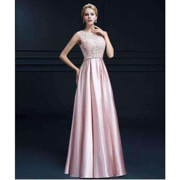 Planet Gates Pink / 2 Bridesmaid Dresses New arrival party bow appliques gown sexy V opening back pink gold red Bridesmaid Dress
