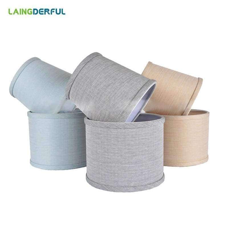 Planet Gates Pink 2 LAINGDERFUL PVC Lampshade Nordic Style Lamp Cover Linen Light Cover Chandelier Wall Lamp Shade for E14 Candle Lamps