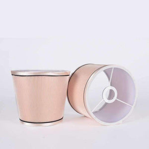 Planet Gates Pink 2 LAINGDERFUL PVC Lampshade Nordic Style Lamp Cover Linen Light Cover Chandelier Wall Lamp Shade for E14 Candle Lamps