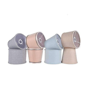 Planet Gates Pink 2 LAINGDERFUL PVC Lampshade Nordic Style Lamp Cover Linen Light Cover Chandelier Wall Lamp Shade for E14 Candle Lamps