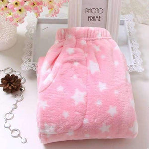 Planet Gates pink 2 / M Women's Trousers 2018 Winter New Flannel Pants For Home Cotton Pajama Bottoms Pajama Style Pants Women Lounge Pants Q411