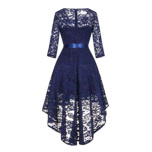 Planet Gates pink / 2 Navy Blue Lace Short Cocktail Dresses 2018 New Sexy Burgundy Party Cocktail Gowns Elastic Lace Zipper Cocktail Dress