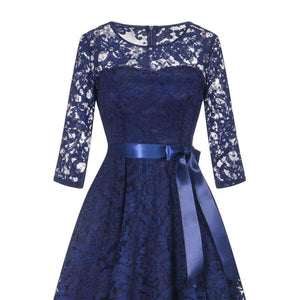 Planet Gates pink / 2 Navy Blue Lace Short Cocktail Dresses 2018 New Sexy Burgundy Party Cocktail Gowns Elastic Lace Zipper Cocktail Dress