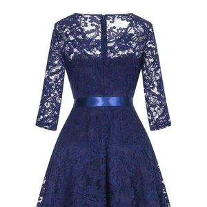 Planet Gates pink / 2 Navy Blue Lace Short Cocktail Dresses 2018 New Sexy Burgundy Party Cocktail Gowns Elastic Lace Zipper Cocktail Dress