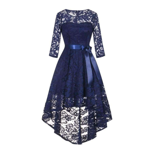 Planet Gates pink / 2 Navy Blue Lace Short Cocktail Dresses 2018 New Sexy Burgundy Party Cocktail Gowns Elastic Lace Zipper Cocktail Dress