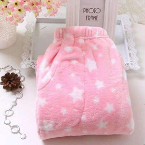 Planet Gates pink 2 / XL Fdfklak Women's Trousers 2018 Winter New Flannel Pants For Home Cotton Pajama Bottoms Pajama Style Pants Women Lounge Pants Q411