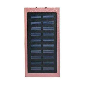 Planet Gates Pink 20000mAh Solar Power Bank External Battery quick charge Dual USB Powerbank Portable Mobile phone Charger for iPhone 8 X Xiaomi