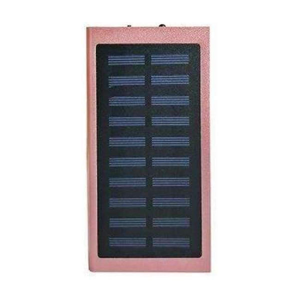 Planet Gates Pink 20000mAh Solar Power Bank External Battery quick charge Dual USB Powerbank Portable Mobile phone Charger for iPhone 8 X Xiaomi