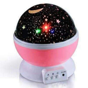 Planet Gates PINK 2018 New Stars Starry Sky LED Night Light Projector Moon Novelty Table Night Lamp Battery USB Night Light For Children