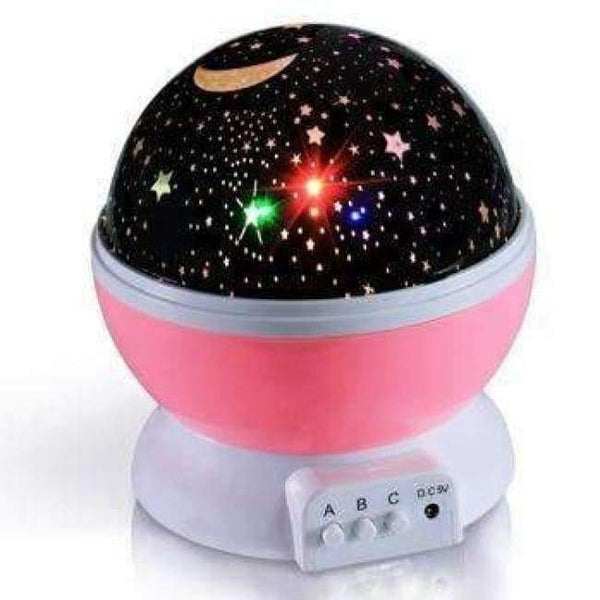Planet Gates PINK 2018 New Stars Starry Sky LED Night Light Projector Moon Novelty Table Night Lamp Battery USB Night Light For Children