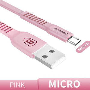 Planet Gates Pink / 25cm Baseus Flat Micro USB Cable Fast Charging Data Cable For Samsung Xiaomi Huawei Android Mobile Phone Charger Cord Microusb Cable
