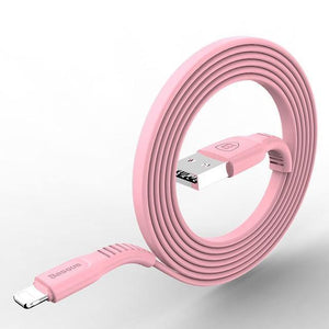 Planet Gates Pink / 25cm Baseus Flat USB Cable For iPhone XS Max XR X 8 7 6 6s Plus 5 5s se iPad Mini Fast Data Charging Charger Cord Mobile Phone Cable