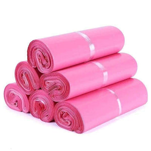 Planet Gates Pink / 25X35CM Pink Color Custom Poly Mailer Plastic Mailing Bag Envelopes Strong Plastic Seal Mailbags Shipping Bags For Packing office supply