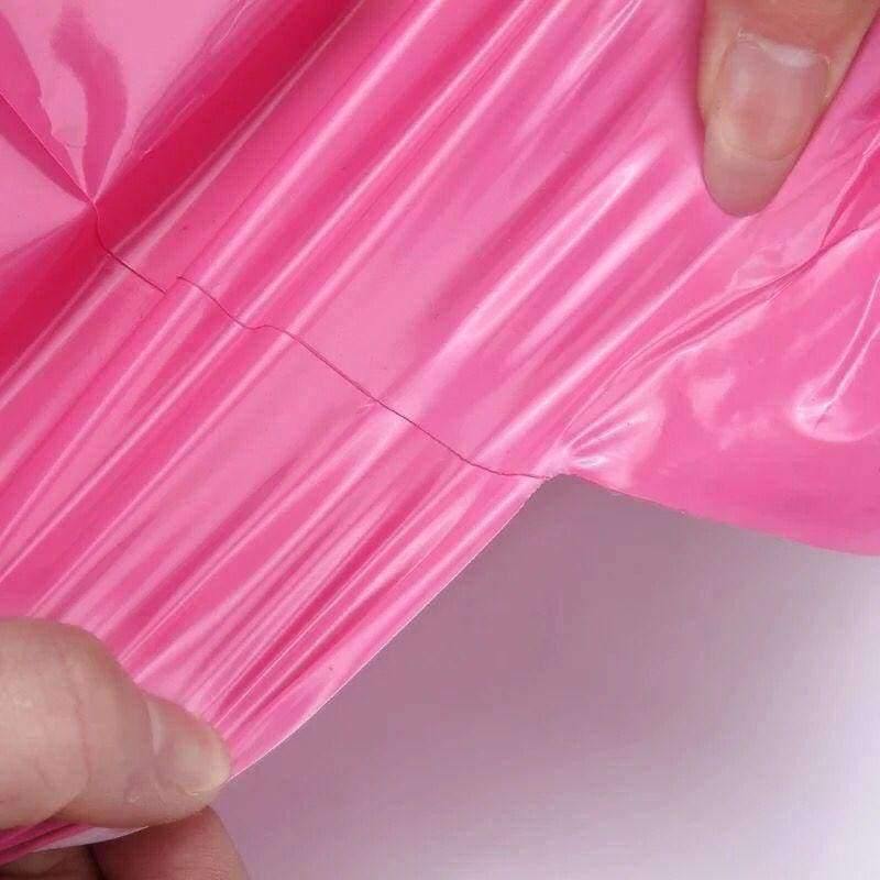 Planet Gates Pink / 25X35CM Pink Color Custom Poly Mailer Plastic Mailing Bag Envelopes Strong Plastic Seal Mailbags Shipping Bags For Packing office supply