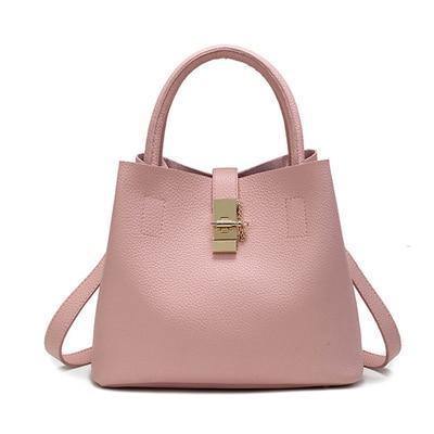 Planet Gates Pink / 29 x 13 x 22 cm Women Handbags  Famous Fashion Brand Candy Shoulder Bags Ladies Totes Simple Trapeze Women Messenger Bag sac a main