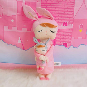 Metoo Dolls Stuffed Toys Plush Animals Angela 2 Piece Set Kids Toys for Girls Children Kawaii Baby Plush Cartoon Angela Rabbit