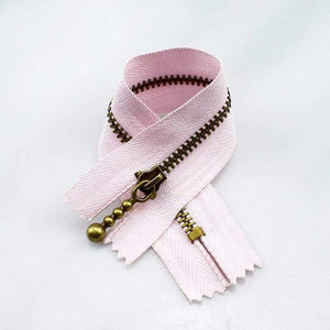 Planet Gates pink / 3# / 15cm 10pc Meetee Metal Zippers 15/20/30/40cm 3# Close-end Zip Bronze For DIY Sewing Bags Jeans Shoes Clothing Tailor Craft Acessories