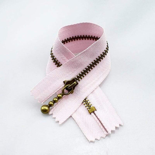 Planet Gates pink / 3# / 15cm 10pc Meetee Metal Zippers 15/20/30/40cm 3# Close-end Zip Bronze For DIY Sewing Bags Jeans Shoes Clothing Tailor Craft Acessories