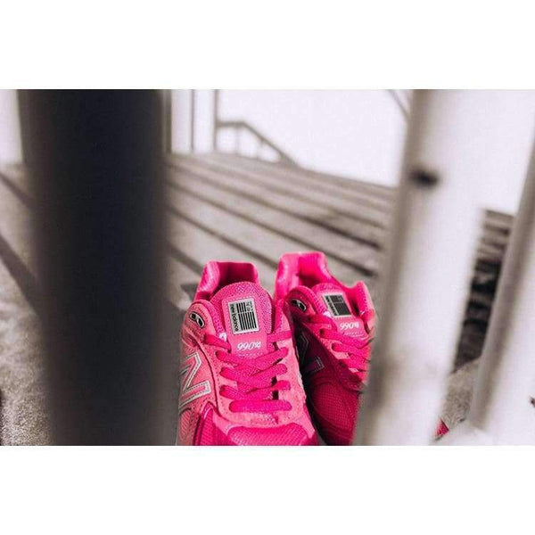 Planet Gates Pink / 36.5 NEW Balance Women's M990KM Badminton Shoe Pink Mesh Genuine Leather Sneaker Good For Walking/Tennis/Gym Free Shipping