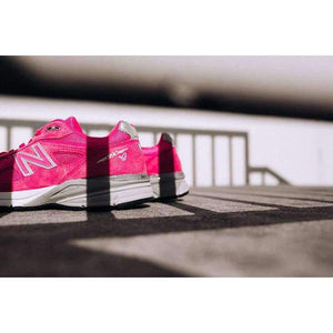 Planet Gates Pink / 36.5 NEW Balance Women's M990KM Badminton Shoe Pink Mesh Genuine Leather Sneaker Good For Walking/Tennis/Gym Free Shipping