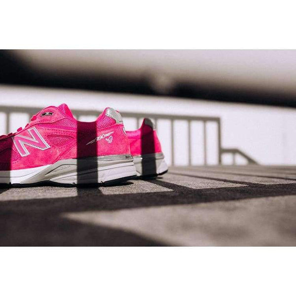 Planet Gates Pink / 36.5 NEW Balance Women's M990KM Badminton Shoe Pink Mesh Genuine Leather Sneaker Good For Walking/Tennis/Gym Free Shipping