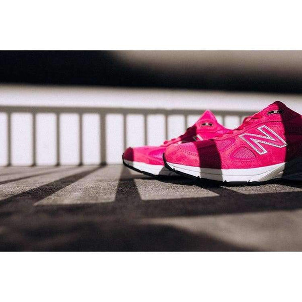 Planet Gates Pink / 36.5 NEW Balance Women's M990KM Badminton Shoe Pink Mesh Genuine Leather Sneaker Good For Walking/Tennis/Gym Free Shipping