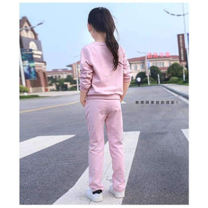 Planet Gates Pink / 3T Girls clothing sets cartoon girl sport suit teenage girls clothes school children clothing set 3-13 years kids clothes tracksuit
