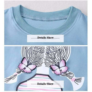 Planet Gates Pink / 3T Girls clothing sets cartoon girl sport suit teenage girls clothes school children clothing set 3-13 years kids clothes tracksuit