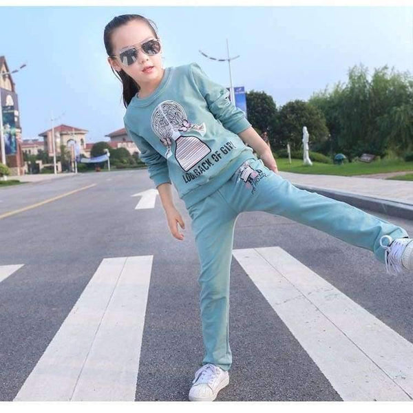 Planet Gates Pink / 3T Girls clothing sets cartoon girl sport suit teenage girls clothes school children clothing set 3-13 years kids clothes tracksuit