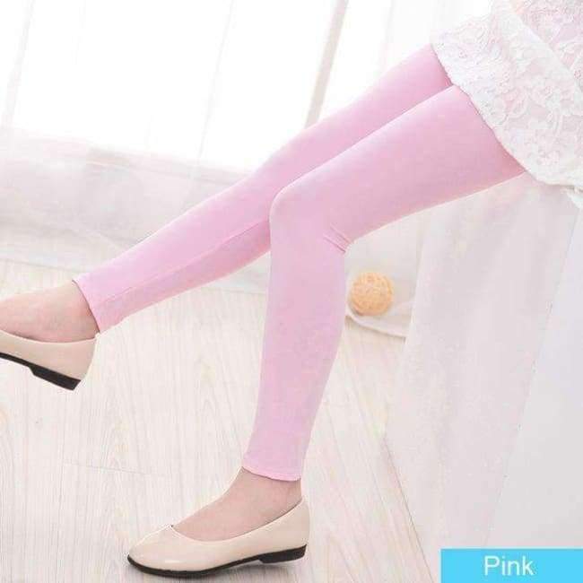 Planet Gates Girls Leggings Spring Autumn canndy color pants Kids skinny full length leggings for 3-12Y girls SCH231