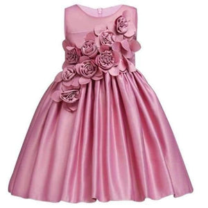 Planet Gates pink 4 / 3T Girl Dress Party Birthday wedding princess Toddler baby Girls Christmas Clothes Children Kids Girl Dresses