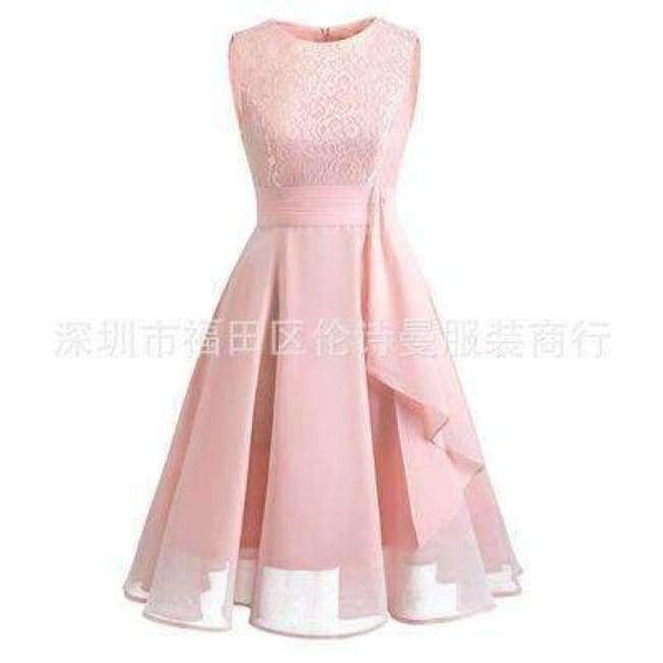 Planet Gates Pink / 4 Chiffon and Lace navy blue Short Bridesmaid Dresses Weddiong Party Dress 2018 Prom Gown Women Fashion Wholesale Clothing