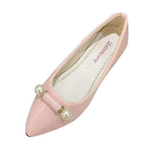 Planet Gates Pink / 4 / China ladies shoes platform Fashion Bow Pointed Toe Women Flats Woman Flat Shoes Ballet Flats Ladies  #NFA