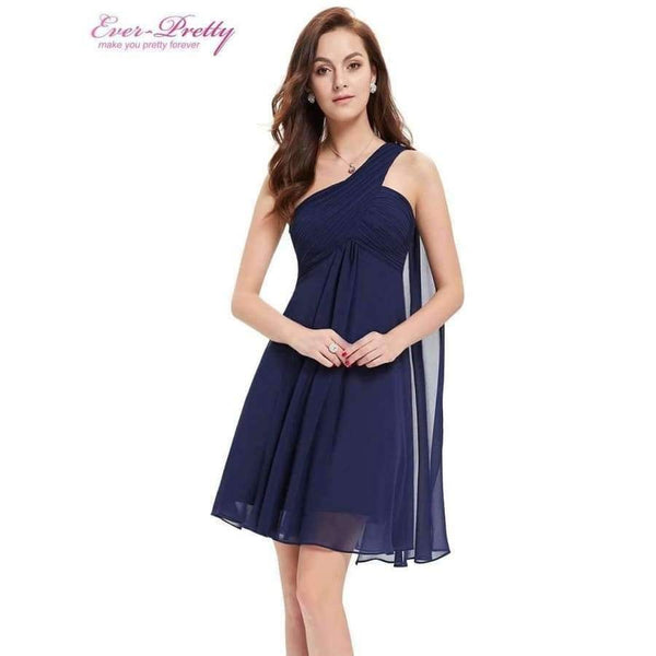 Planet Gates Pink / 4 Cocktail Dresses Ever Pretty HE03537 One Shoulder Ruffles Padded Chiffon Short Vestido 2018 Cocktail Dresses