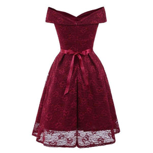 Planet Gates Pink / 4 Party Dress 2018 Women Elegant A-Line Short Cocktail Dresses Keen Length Burgundy Lady Off the Shoulder Prom Dress