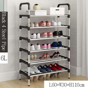 Planet Gates Pink 4L Simple Metal Shoe Rack with Handrail Multi-layer Assembly Shoes Closet Home Furniture Saving Space Shoe Organizer for Hallway