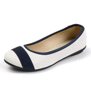 Planet Gates Pink / 5.5 AIMEIGAO Fashion Slip On Women Flats Shoes Soft Leather White Pink Loafers Spring Autumn Comfortable Ballet Shoes For Women