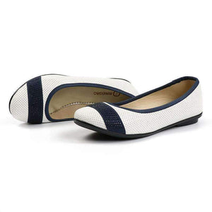 Planet Gates Pink / 5.5 AIMEIGAO Fashion Slip On Women Flats Shoes Soft Leather White Pink Loafers Spring Autumn Comfortable Ballet Shoes For Women