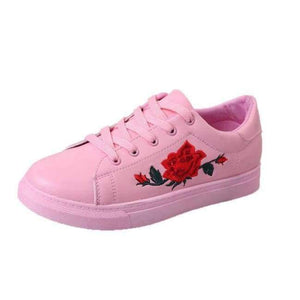 Planet Gates pink / 5.5 Sagace Flower embroidery trend loafers women sneakers women platform shoes autumn casual women shoes zapatos de mujer MAY 16