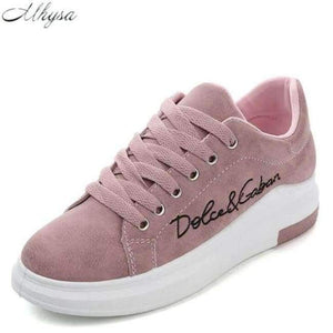 Planet Gates Pink / 5 Mhysa 2018 Spring New Designer Wedges Pink Platform Sneakers Women Vulcanize Shoes Tenis Feminino Casual Female Shoes Woman Y07