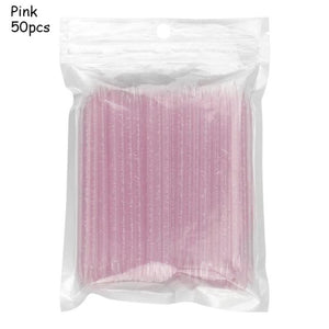 Planet Gates Pink 50Pcs 25/50/100Pcs Reusable Crystal Stick Double End Nail Art Cuticle Pusher Cuticle Remover Tool Pedicure Care Nails Manicures Tools