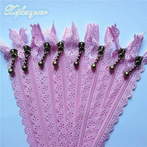 Planet Gates Pink / 5pcs / 25cm 5/10pcs 25cm 10 Inch DIY 3# Nylon Coil Flower Zipper For DIY Sewing Tailor Handicraft Bed Bag (20 Colors) #