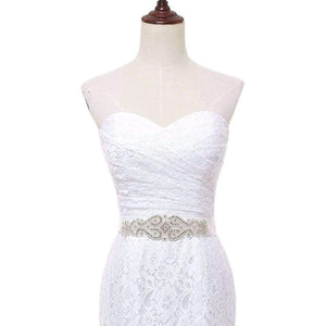 Planet Gates Pink / 6 / 100cm Wedding Gown Real Photos White Lace Cheap Mermaid Wedding Dress Train 2017 Vintage Sash vestido De noiva 2017 SLD-W001