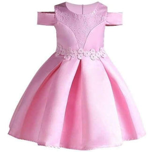 Planet Gates Pink 6 / 2T Baby Girl embroidery Silk Princess Dress for Wedding party Kids  Dresses for Toddler Girl Children Fashion Christmas Clothing