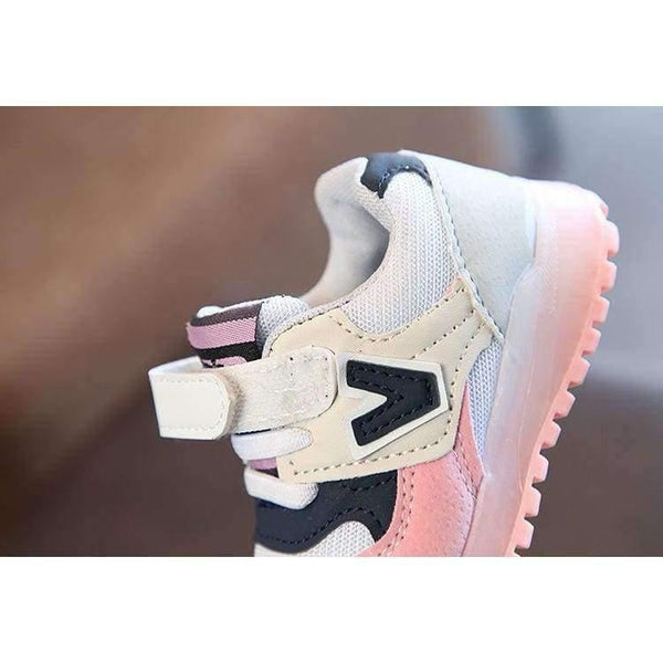 Planet Gates Pink / 6.5 Fashion boys girls shoes leather Cool  toddler glowing sneakers first walkers elegant casual baby shoes