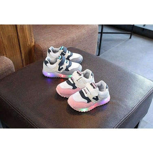 Planet Gates Pink / 6.5 Fashion boys girls shoes leather Cool  toddler glowing sneakers first walkers elegant casual baby shoes