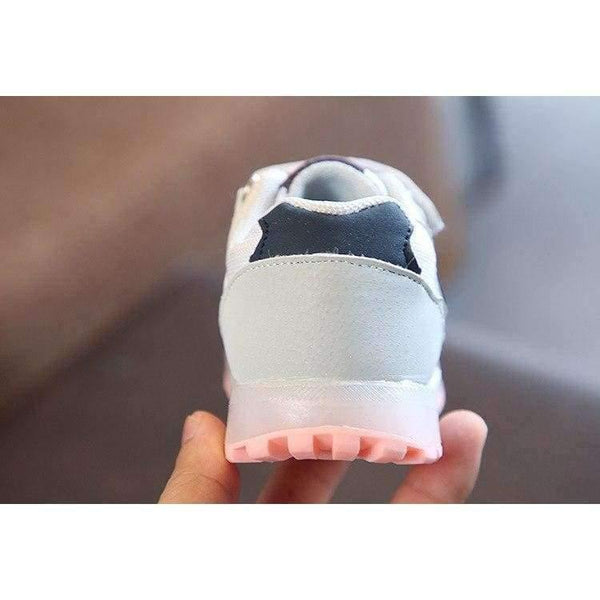 Planet Gates Pink / 6.5 Fashion boys girls shoes leather Cool  toddler glowing sneakers first walkers elegant casual baby shoes