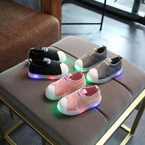 Planet Gates Pink / 6.5 Unisex girls boys shoes LED lighted high quality children sneakers shinning breathable baby kids shoes