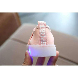 Planet Gates Pink / 6.5 Unisex girls boys shoes LED lighted high quality children sneakers shinning breathable baby kids shoes