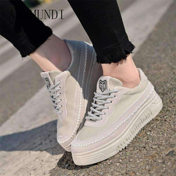 Planet Gates Pink / 6 ARSMUNDI 2018 Spring New Designer Wedges Pink Platform Sneakers Women Vulcanize Shoes Tenis Feminino Casual Female Shoes L236